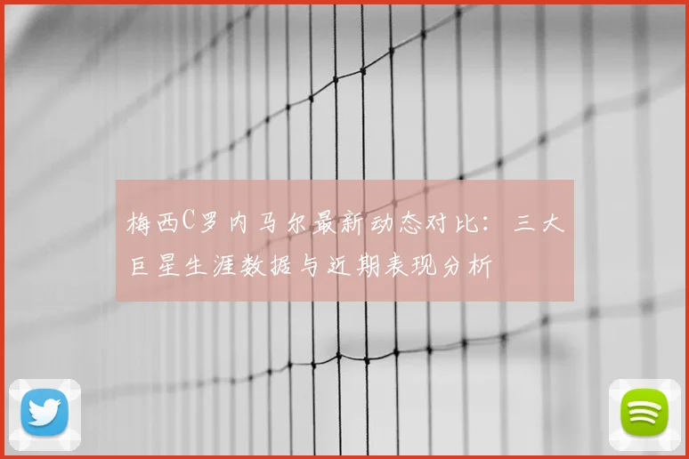梅西C罗内马尔最新动态对比：三大巨星生涯数据与近期表现分析
